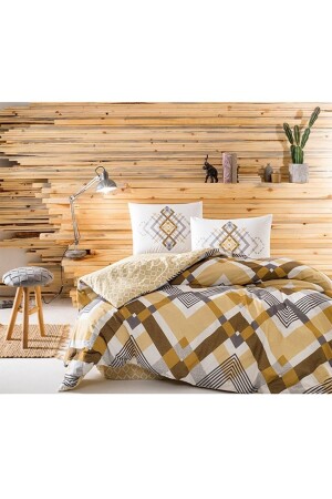 Ranforce Optima Yellow Single Duvet Cover Set 8682475090476 - Taç