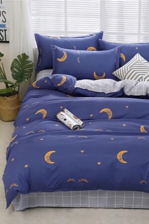 Ranforce Single Bed Sheet Elastic Duvet Cover Set AWCT-061 - Always