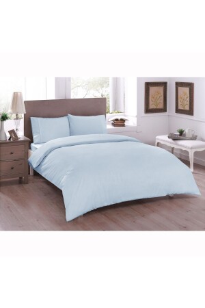 Ranforce Single Duvet Cover Set Basic - Light Blue 60222611 - Taç