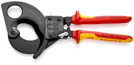 Ratchet cable cutter 280mm KNIPEX 9536 - Knipex