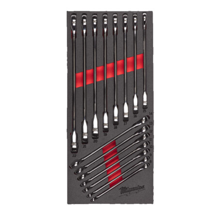 Ratchet wrench set MILWAUKEE, 15pcs - Milwaukee Accessories