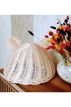 Rattan Bamboo Children's Room Panda Bear Chandelier NNDESING016 - NN DESIGN