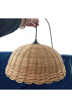 Rattan Bamboo Wicker Chandelier RATTANAVIZEVEN2023001 - İskandinav decoration