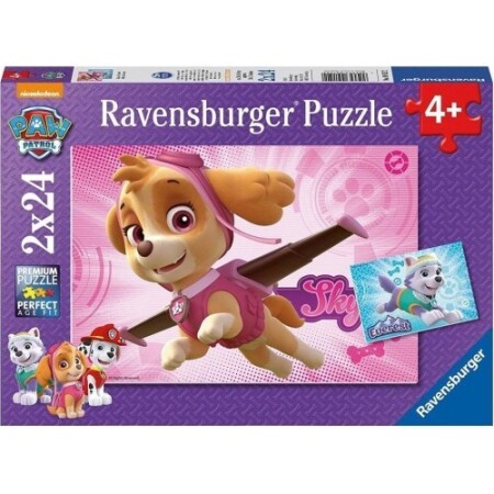 RAVENSBURGER puzzle Skye & Everest 2x24pcs, 9152 - Ravensburger