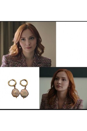 Real Flat Baroque Pearl Earrings BRK00754 - MİRSTAR