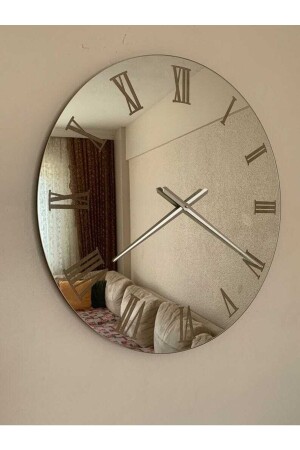Real Mirrored Decorative Wall Clock (40 Cm) L6 - harika crown