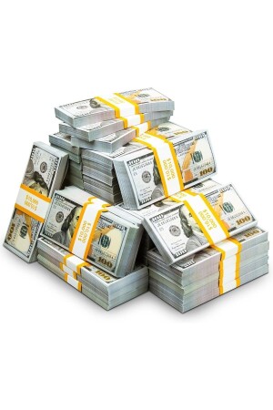 realistic 1. Quality Weight Wedding Entertainment Organization Artificial Money Dollar 100 Pieces 100 Dollars - Perfect Steps