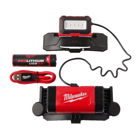 Rechargeable helmet light MILWAUKEE L4 BOLTHL-301 USB BOLT200 - Milwaukee