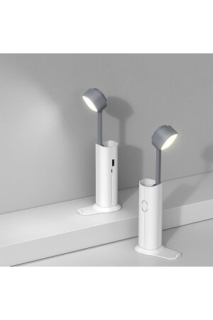 Rechargeable Touch 20 LEDs Study Reading Light Desk Lamp Adjustable Brightness Powerbank 4800mah 450mAh-4in1 - Unichrome