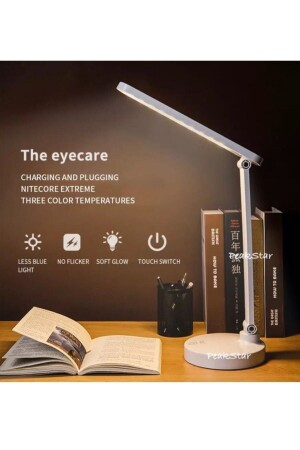 Rechargeable Touch LED Desk Lamp Study Reading Light 3 Stage 40 LEDs USB Cable Desk Lamp - Peakstar