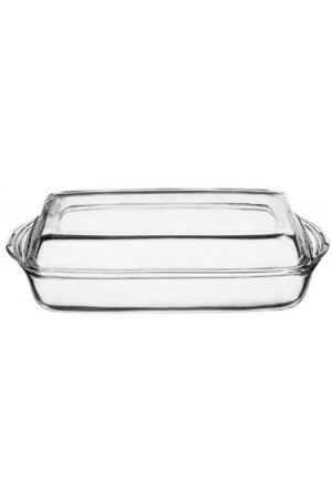 Rechteckiger Pyrex-Topf mit Glasdeckel 59009 1950 Cc - Paşabahçe
