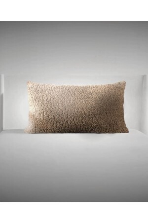 Rectangular Plush Teddy Decorative Pillow Cushion Case Brown 35x55 - Benlisso Home