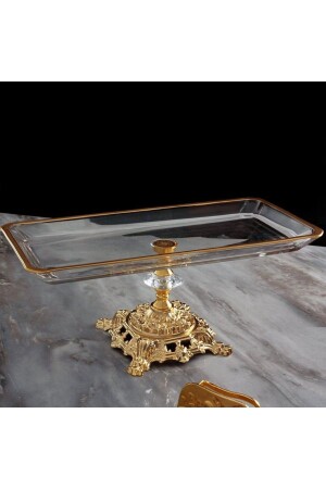 Rectangular Presentation Tray with Metal Legs MLN - daisyglass