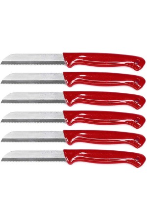 Red Glitter 6 Pieces Fruit and Vegetable Knife SOW2 - Solingen