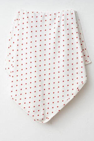 Red Heart Natural Cotton 80x90 cm Single Layer Baby Blanket - Yukobaby Bebeğiniz Için En Doğalı