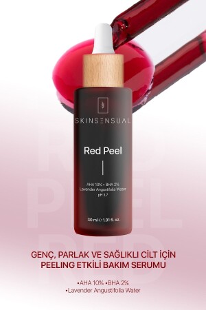 Red Peel (aha 10%- Bha 2%) Revitalizing and Skin Tone Equalizing Red Peeling Serum - Skin Sensual