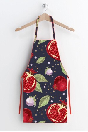 Red Pomegranate Patterned Stain-Proof Kitchen Apron AYSO0168 - AYSHOME