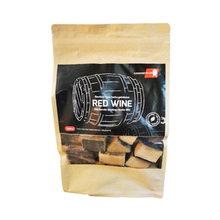 Red wine barrel pieces for smoking KamadoClub 1200g - KamadoClub