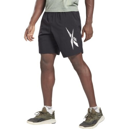 Reebok Erkek Şortu, Dokuma Desenli, Siyah GL3181 - Reebok
