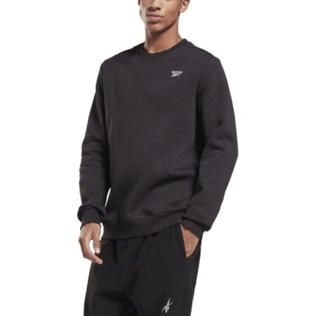 Reebok Erkek Sweatshirt Ri Fleece Bisiklet Yaka Siyah - Reebok
