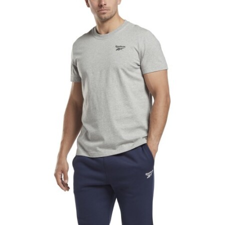 Reebok Erkek Tişörtü, Sol Göğüs Logolu, Gri HS7114 - Reebok