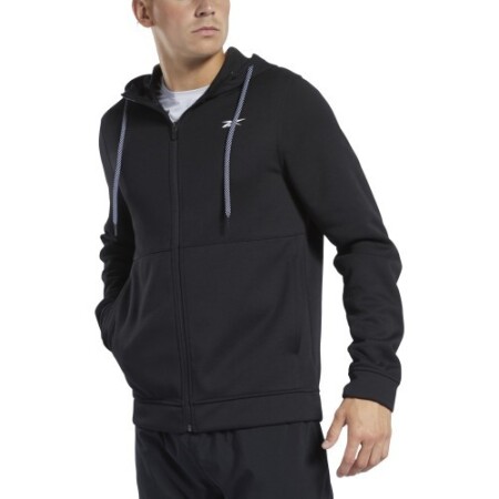 Reebok Jumper Wor Dbl Kn Fz Hood Black - Reebok