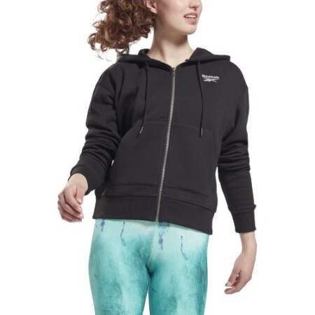 Reebok Kadın Sweatshirt Ri Tam Fermuarlı Siyah GS9384 - Reebok