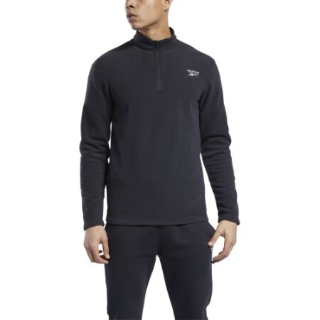Reebok Men's Sweater Ow Flc Q Zip Black - Reebok