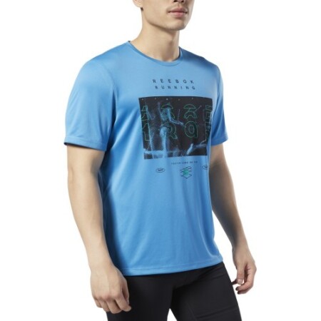Reebok Re Run Crew Tişört Mavi EC2546 - Reebok