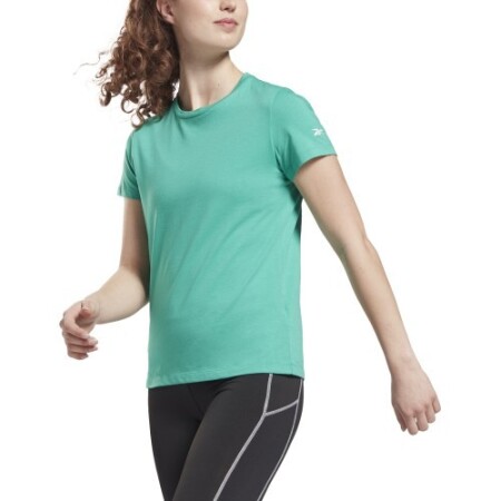 Reebok Women's Blouse Wor Comm Cotton Tee Green - Reebok