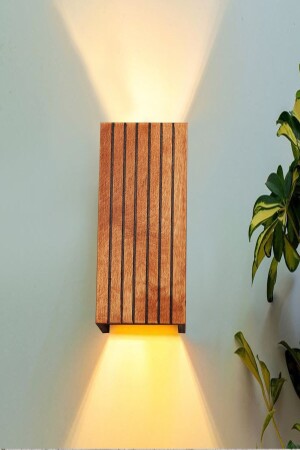 Reflective Design Double-Way Wooden Living Room Hall Cafe Hotel Wall Sconce Chandelier Aysemaplik0018 - Aysem Wood