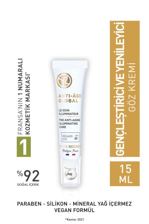 Regenerative Anti-Aging Herbal Stem Cell Care Anti-age Global - Caffeine&vitamin E - Eye Cream - Yves Rocher