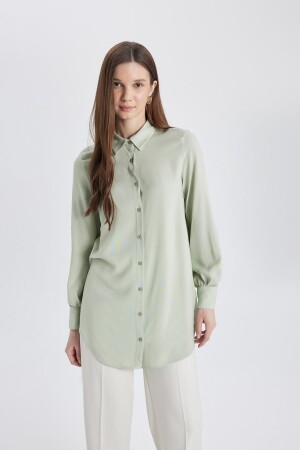 Regular Fit Uzun Kollu Gömlek Tunik Z3538az24sp - Defacto