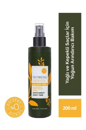 Reinigendes und voluminöses Haarwasser mit Teebaumöl und Keratin, speziell für fettiges und schuppiges Haar – 200 ml - Urban Care