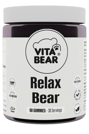 Relax Bear Stress-Angst-Sorgen- und Traurigkeitslinderung Entspannendes Gummivitamin - Vita Bear