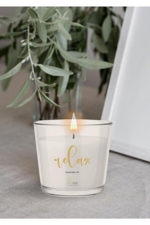Relax Therapy - Lavanta Kokulu Vegan Doğal Terapi Mum Relax BDG 386 - Gloria Candle