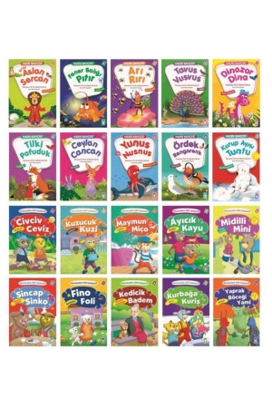 Religiöse Werte mit Geschichten + Hadith Garden Mini Tales 20 Bücher - Timaş Yayınları