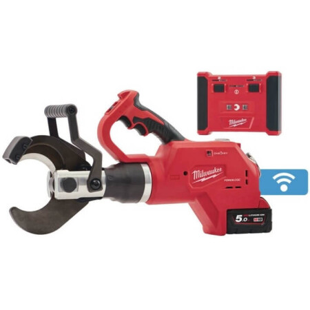Remote cordless hydraulic cable cutter MILWAUKEE M18 HCC75R-502C - Milwaukee