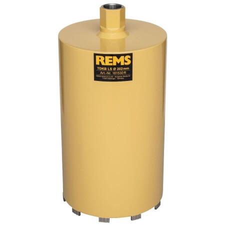REMS TDKB LS elmas uçlu karot matkap ucu Ø202mm UNC 1 1/4