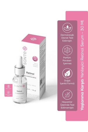 Renewing, Repairing and Deep Wrinkle Retinol Serum 30 ml (1% RETINOL CERAMİDE SQUALENE) SP28 - SantePlus