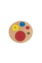 Renkli Daireler Şekil Plakası YSRO18126mg - Montessori Gemisi