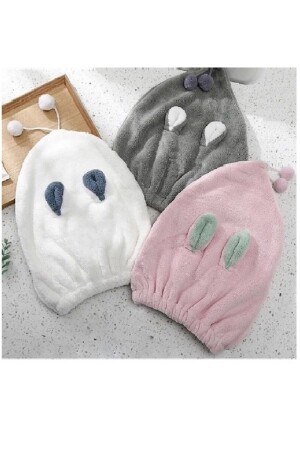 Colorful Cute Rabbit Hair Cap - Hair Towel - Sb Sizinbazar