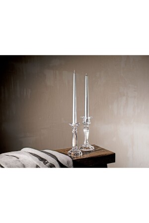 Répertoire Le Cadeau Candlestick Candle - Silver - 25 Cm - Madame Coco