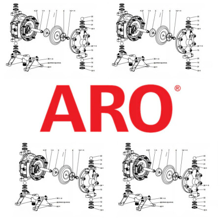 Replacement diaphragm 96166-G Ingersoll-Rand ARO - ARO Parts