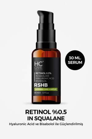 Retinol 0%. 5 In Squalane Anti-Wrinkle and Anti-Aging Skin Care Serum 30 Ml. 80265 - HC Care