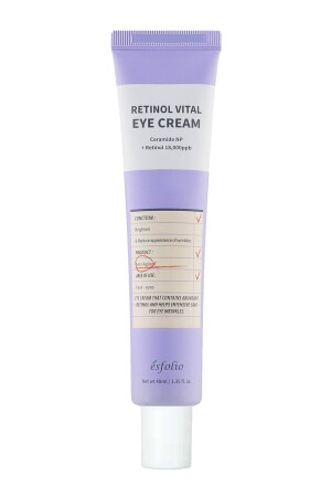 Retinol-Augencreme für Anfänger, Augenkontur aufhellende Retinol-Vital-Augencreme, 40 ml. 8809589393457 - Esfolio