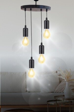 Reto 4-Piece Special Pendant Lamp Chandelier - Bedroom - Living Room - Kitchen - Hall RET-O5 - VEDA AVİZE