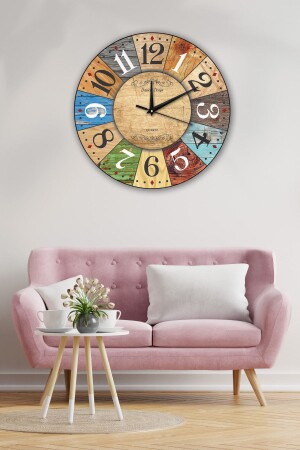 Retro Design Wall Clock 35x35 cm SLBWDS-0101 - modabilge