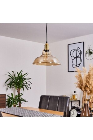 Retro Honey Single Glass Pendant Lamp Diameter: 28cm RIOI0001171 - RİOLİGHT
