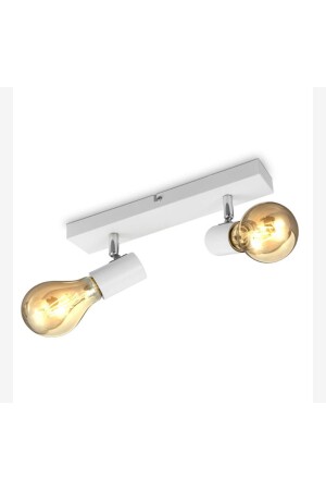 Retro Metal 2 Piece White Rustic Movable Spotlight Chandelier rsy20202027 - Rsylight